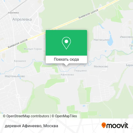 Карта деревня Афинеево