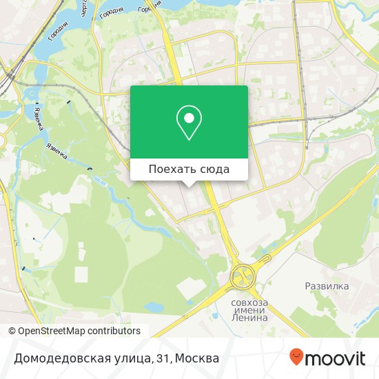 Карта Домодедовская улица, 31