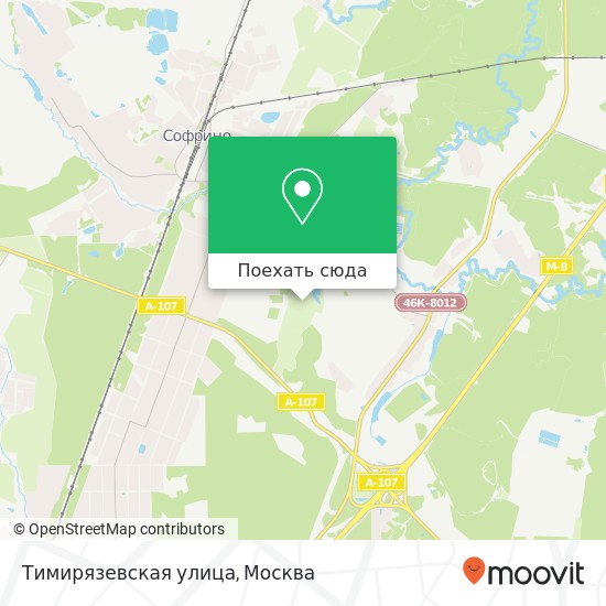 Карта Тимирязевская улица