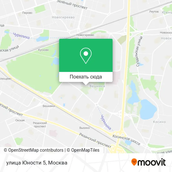 Карта улица Юности 5