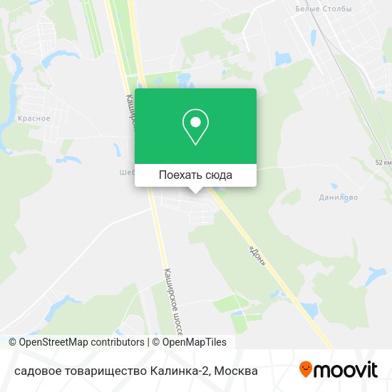 Карта садовое товарищество Калинка-2