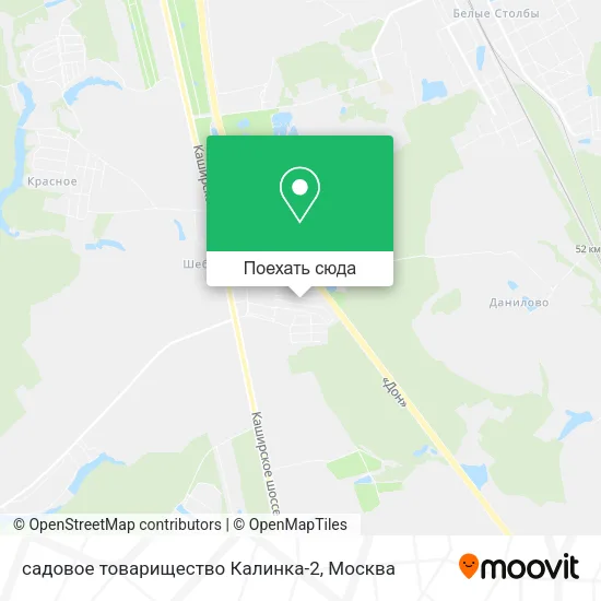 Карта садовое товарищество Калинка-2