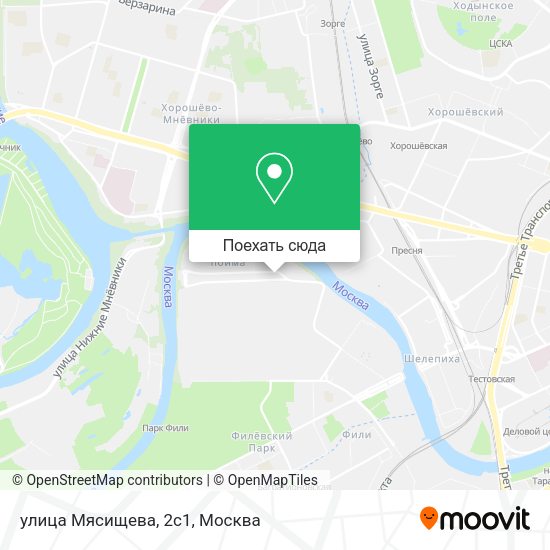 Карта улица Мясищева, 2с1