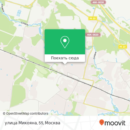 Карта улица Микояна, 55