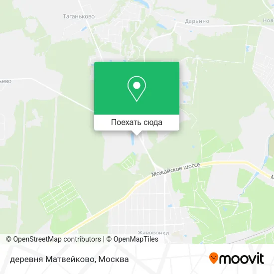 Карта деревня Матвейково