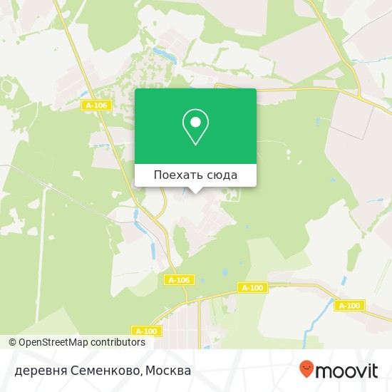 Карта деревня Семенково