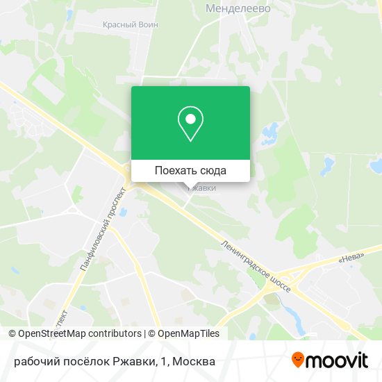 Карта рабочий посёлок Ржавки, 1