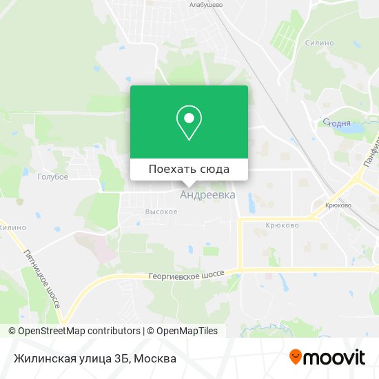 Карта Жилинская улица 3Б
