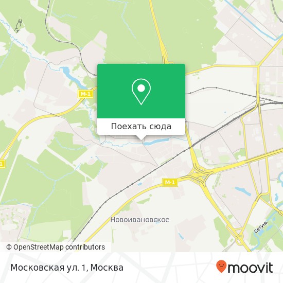 Карта Московская ул. 1