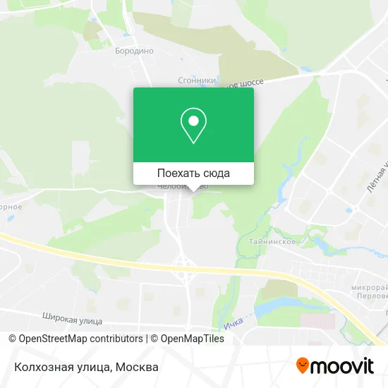 Карта Колхозная улица