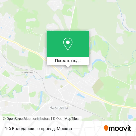 Карта 1-й Володарского проезд