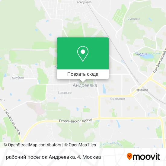 Карта рабочий посёлок Андреевка, 4