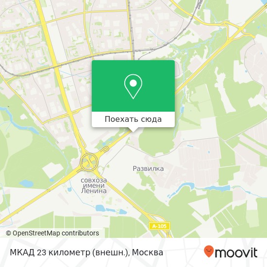 Карта МКАД 23 километр (внешн.)