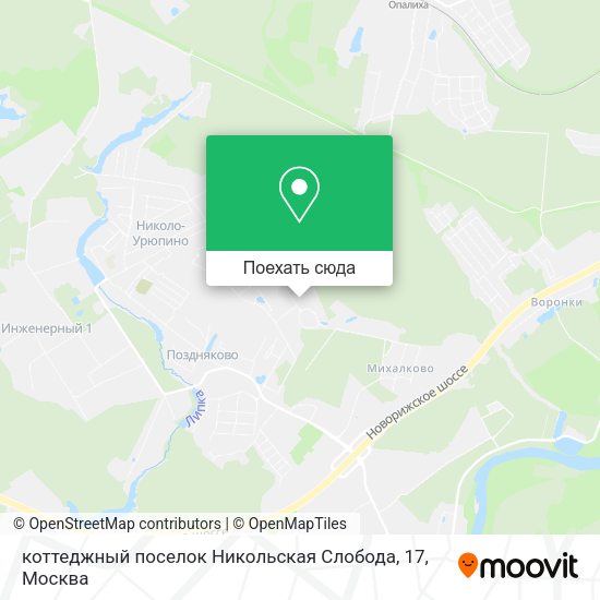 Карта коттеджный поселок Никольская Слобода, 17