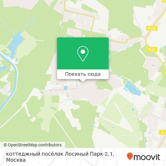 Карта коттеджный посёлок Лосиный Парк-2, 1