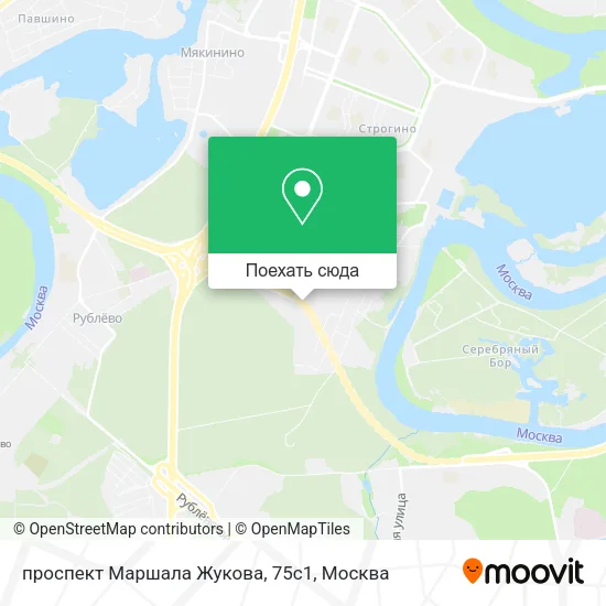 Карта проспект Маршала Жукова, 75с1
