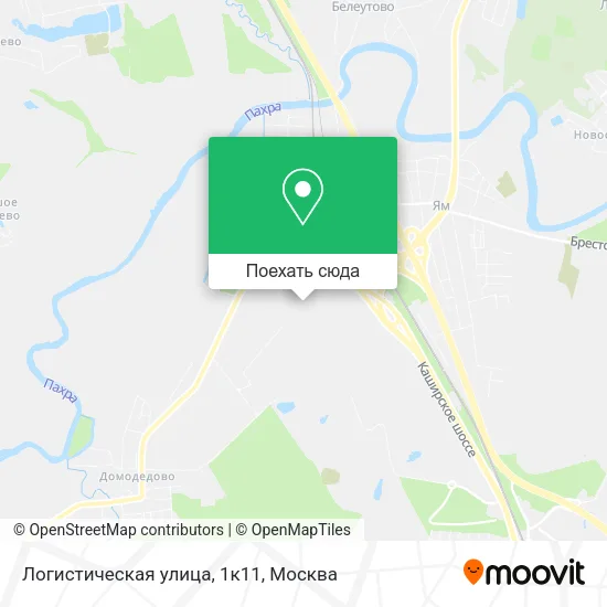 Карта Логистическая улица, 1к11