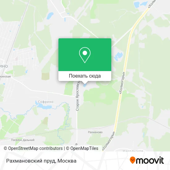 Карта Рахмановский пруд