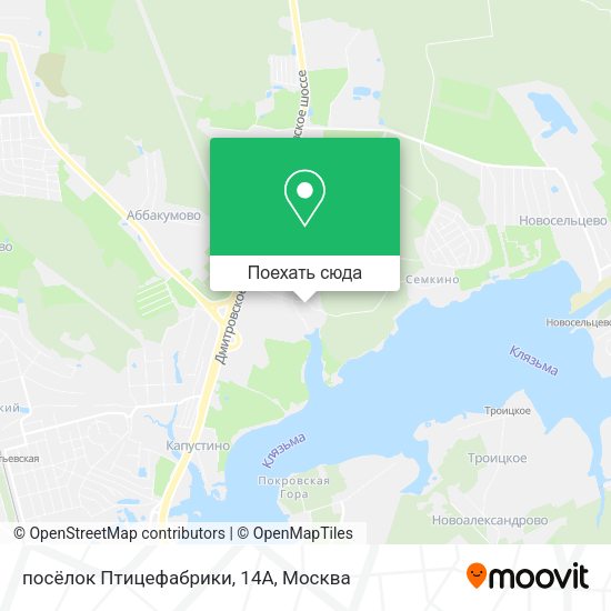 Карта посёлок Птицефабрики, 14А