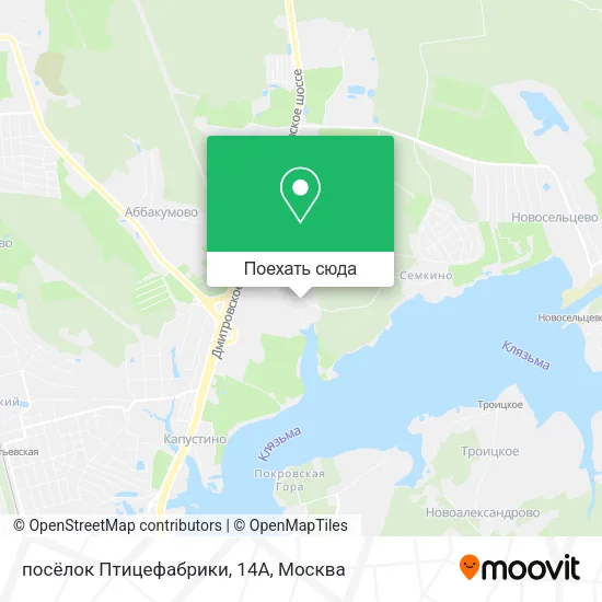 Карта посёлок Птицефабрики, 14А