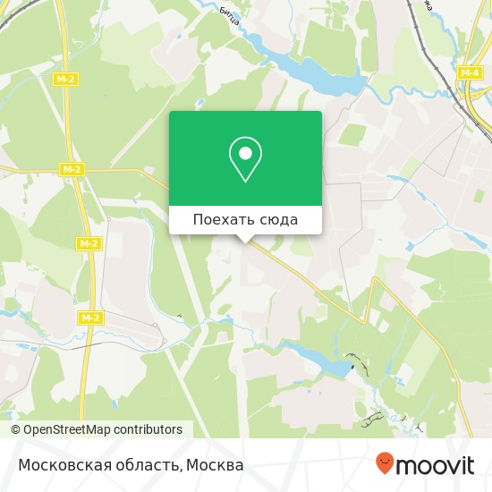 Карта Московская область