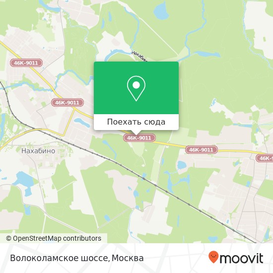 Карта Волоколамское шоссе