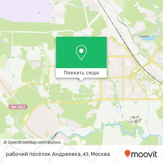Карта рабочий посёлок Андреевка, 43
