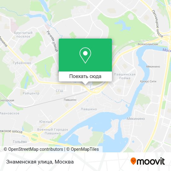 Карта Знаменская улица