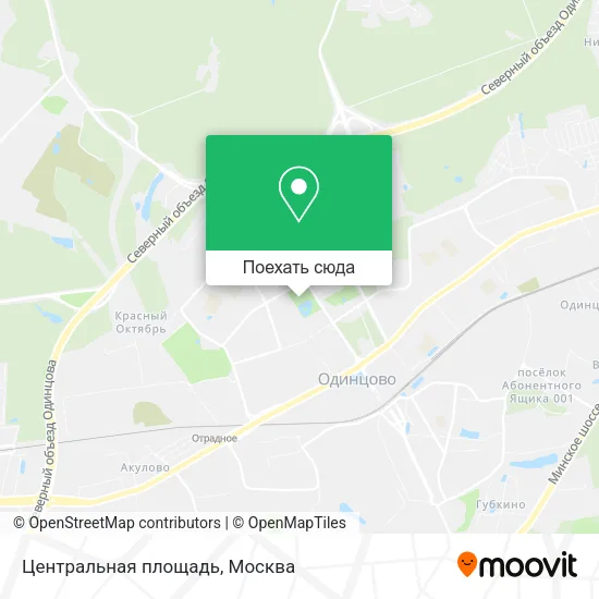 Карта Центральная площадь