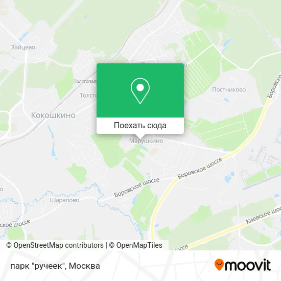 Карта парк "ручеек"
