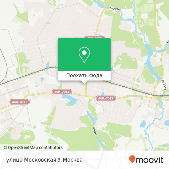 Карта улица Московская 3