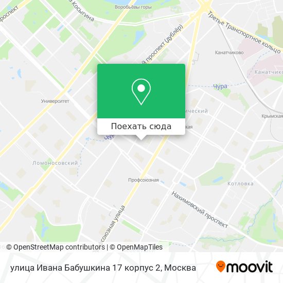 Карта улица Ивана Бабушкина 17 корпус 2
