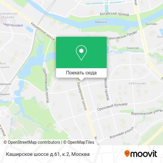 Карта Каширское шоссе д.61, к.2