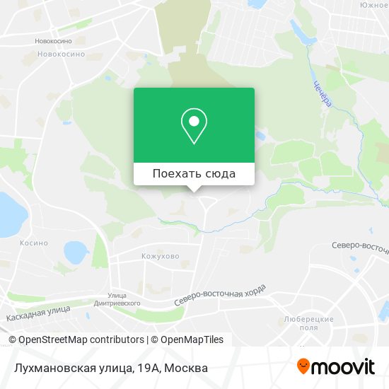 Карта Лухмановская улица, 19А