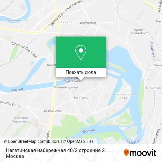 Карта Нагатинская набережная 48 / 2 строение 2