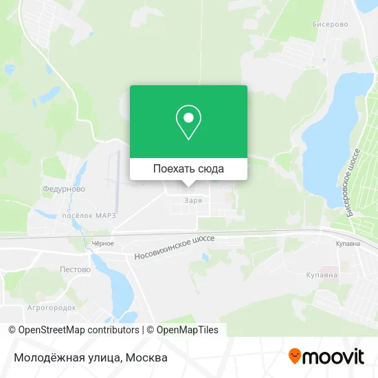 Карта Молодёжная улица