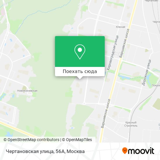 Карта Чертановская улица, 56А