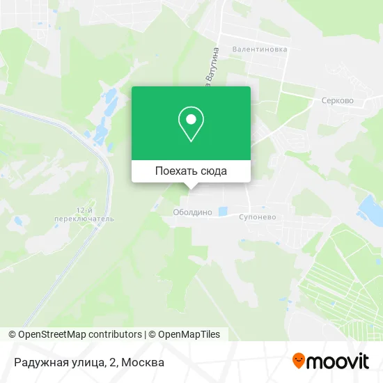 Карта Радужная улица, 2