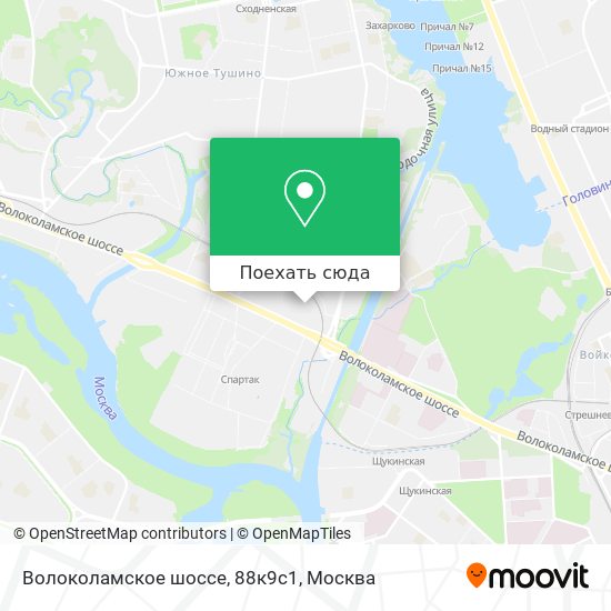 Карта Волоколамское шоссе, 88к9с1