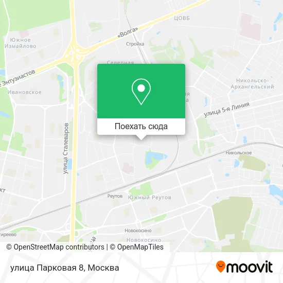 Карта улица Парковая 8