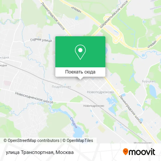 Карта улица Транспортная