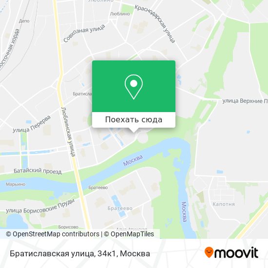 Карта Братиславская улица, 34к1