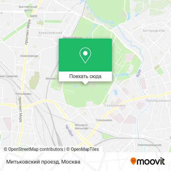 Карта Митьковский проезд