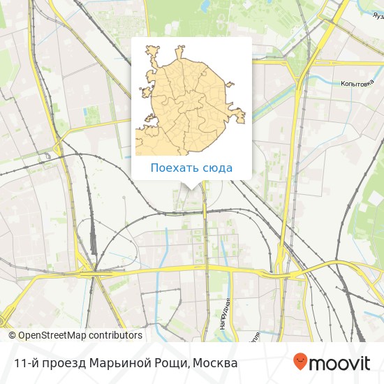 Карта 11-й проезд Марьиной Рощи