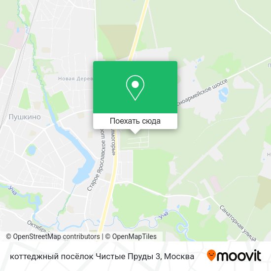 Карта коттеджный посёлок Чистые Пруды 3