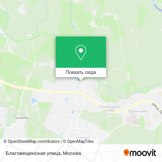 Карта Благовещенская улица