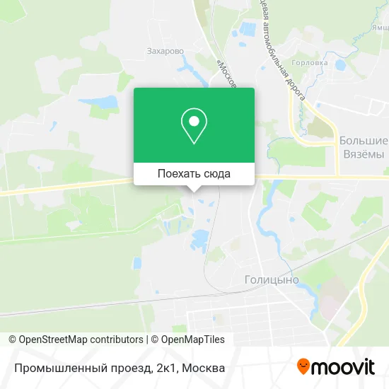 Карта Промышленный проезд, 2к1