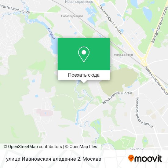 Карта улица Ивановская владение 2