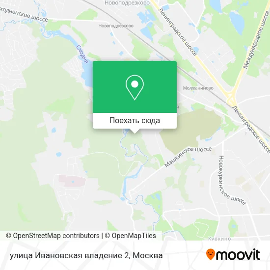 Карта улица Ивановская владение 2