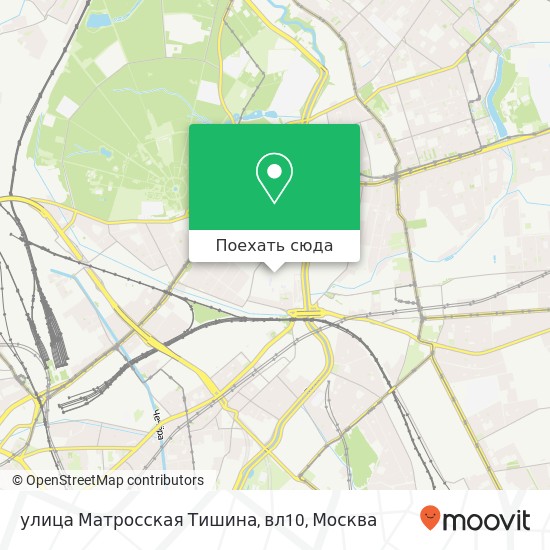 Карта улица Матросская Тишина, вл10